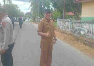 Mulya Arfan SSTP Msc Mgt ,bersama Tim PAD Abdya dalam pengukuran. Aset daerah