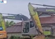Alat berat yang digunakan untuk melakukan penambangan emas ilegal ,diamankan oleh penegak hukum
